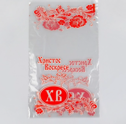 Изображение Пакет под кулич, донная складка, 16 х 28/4, 25 мкм